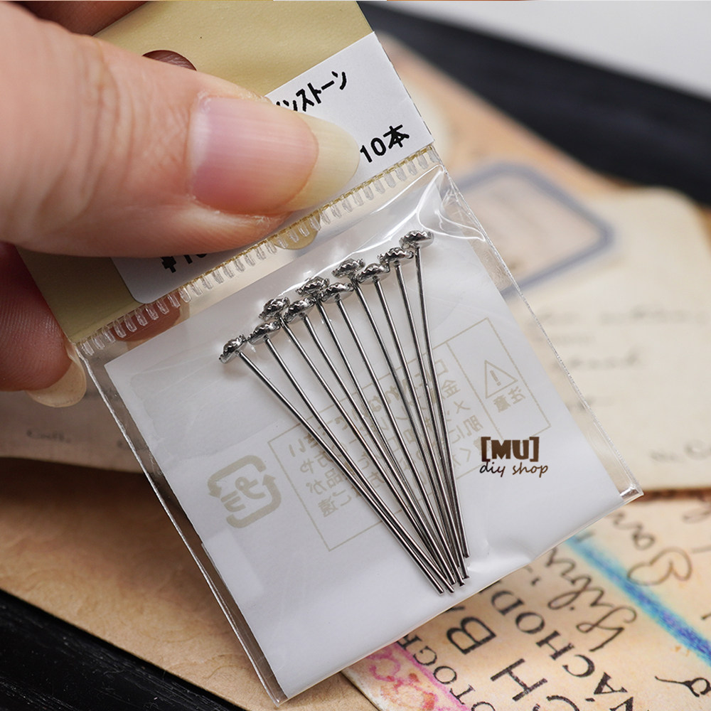 DIY 액세서리 원래 일본 수입 GUIHE KIWA 다이아몬드 T 바늘 진주 구슬 바늘 0.6 × 30MM