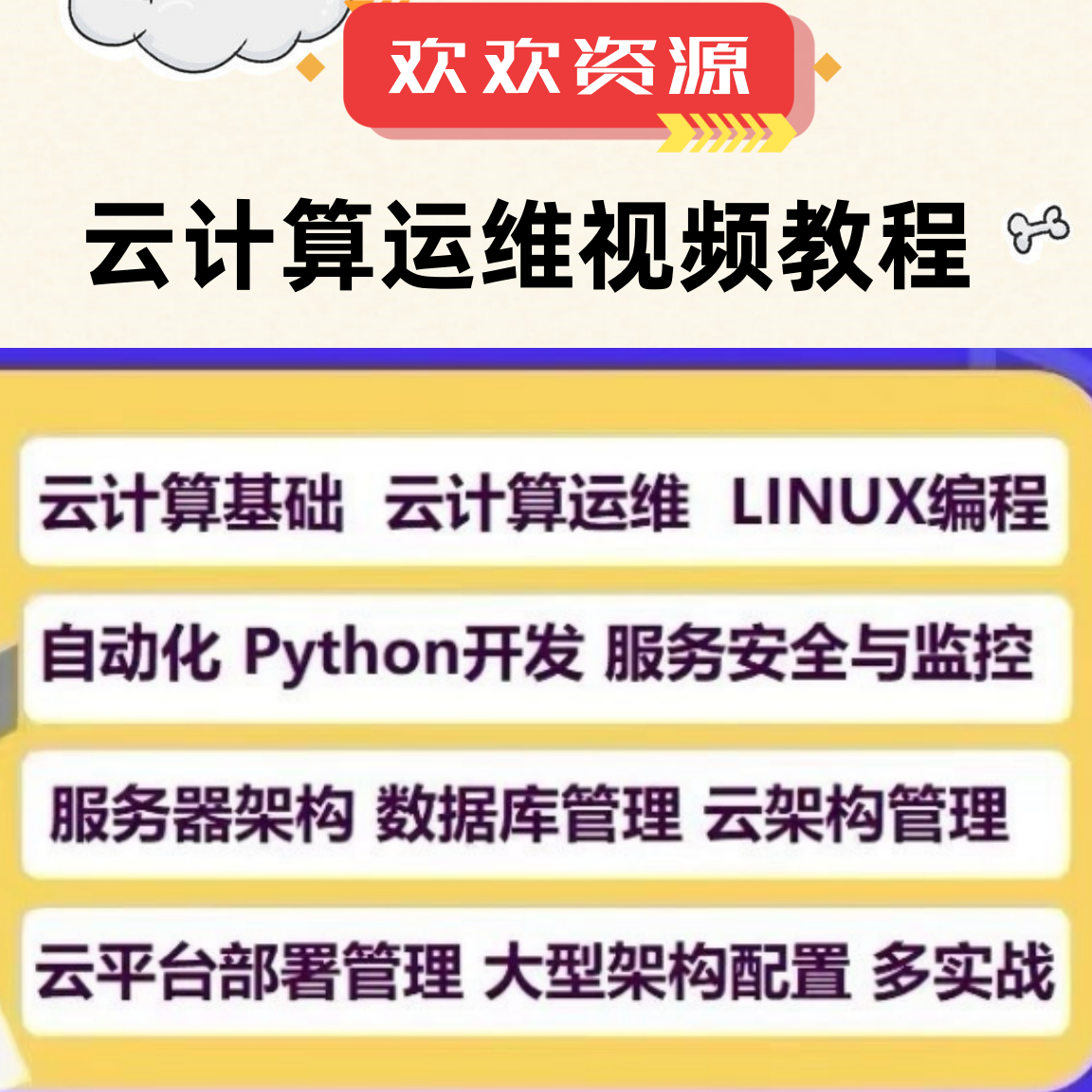 linux云计算运维视频教程零基自学课shell/openstack/docker/ELK