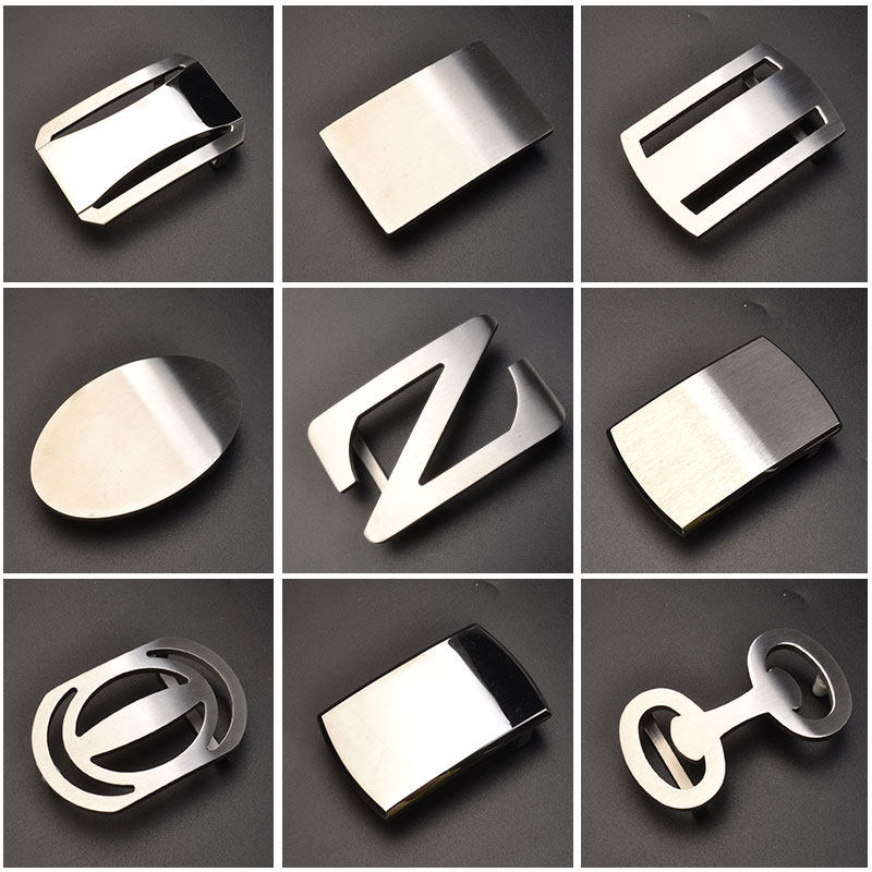 皮带扣男卡子扣头不锈钢高档休闲腰带头平滑扣内穿皮带头皮带配件