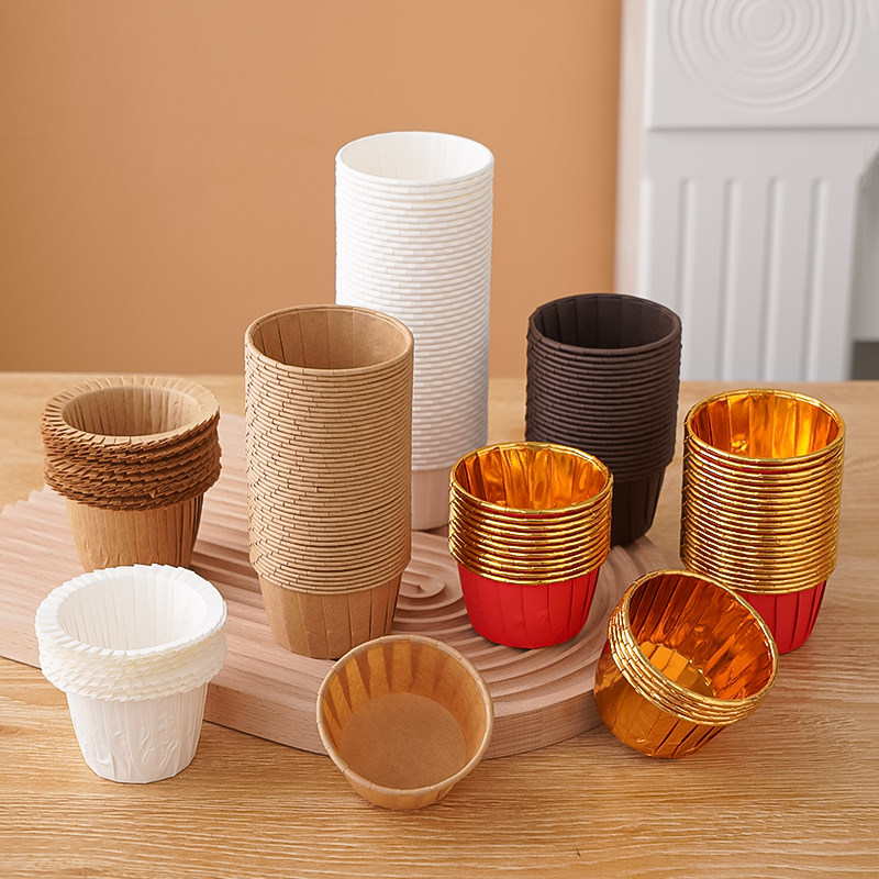 烘焙蛋糕纸杯金色银色小号卷边翻边折叠杯子耐烤杯耐高温杯50只,节庆用品/礼品,节日装扮用品,淘宝优惠券,粉丝福利购,淘宝优惠卷
