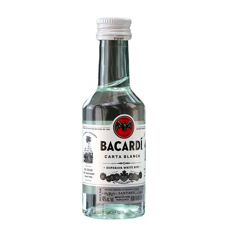 百加得白朗姆酒烘焙原料烘培提拉米苏芝士蛋糕材料50ML原装古巴