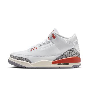 Air Jordan 3 WMNS AJ3白红灰 女子运动休闲中帮篮球鞋CK9246-121