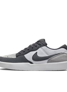 Nike灰白男款低帮运动休闲板鞋