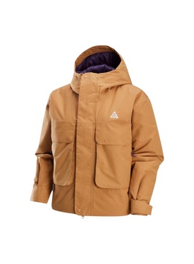 Nike ACG系列 土黄色 女款 休闲宽松连帽夹克外套FV7328-224