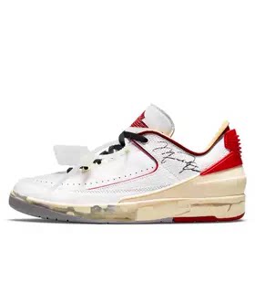 AJ2白红解构联名复古篮球鞋