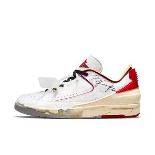 AJ2白红解构联名复古篮球鞋