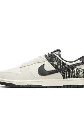 Nike Dunk Low 白黑色 男子 运动休闲舒适百搭低帮板鞋IB7720-110
