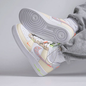 Nike Air Force 1 AF1 空军一号白棕低帮运动休闲板鞋FB1852-111