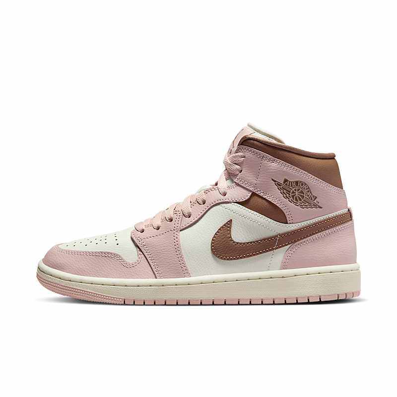 Air Jordan 1 MID AJ1 粉白色 女款 中帮复古篮球鞋BQ6472-620,运动鞋new,篮球鞋,淘宝优惠券,粉丝福利购,淘宝优惠卷
