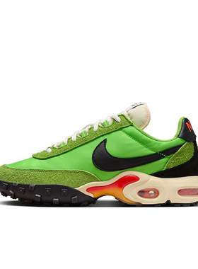 Nike Air Max Waffle 绿色男子舒适百搭低帮运动休闲鞋FV6946-301