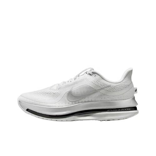 Nike白黑色男女同款低帮跑步鞋