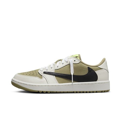 AJ1棕白低帮高尔夫球鞋