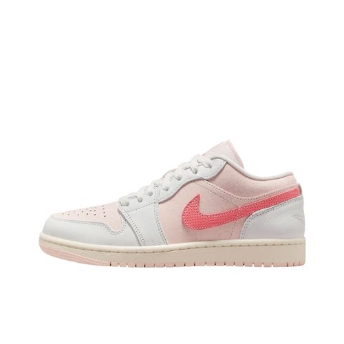 AJ1粉白色女款低帮篮球鞋