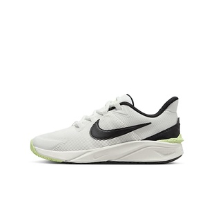 Nike Star Runner 4 白黑色 青少年低帮休闲运动跑步鞋DX7615-102