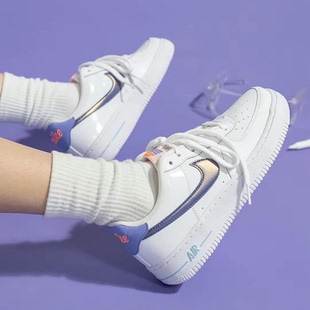 AF1空军一号女 白蓝 Nike DC8188 Force 渐变钩低帮板鞋 100 Air