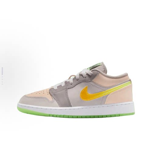 JordanAJ1灰粉低帮大童篮球鞋