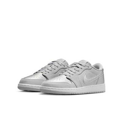 AJ1黑灰GS复古低帮篮球鞋