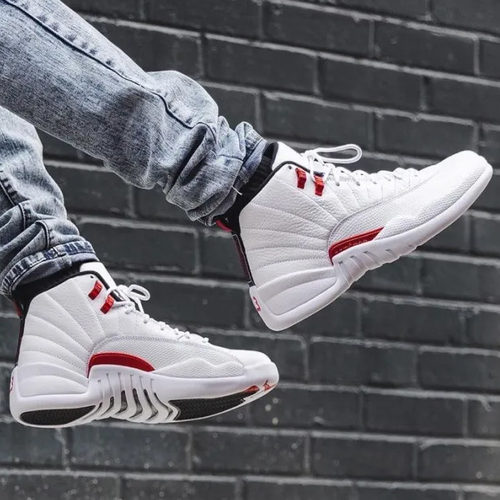 Air Jordan 12 GS AJ12 男女白红高帮篮球鞋153265 CT8013-106