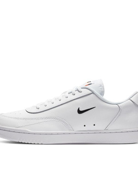 Nike Court Vintage 白黑色 男子运动休闲复古低帮板鞋CJ1679-101