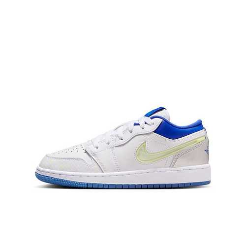 AJ1白色GS低帮休闲运动篮球鞋