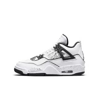 Air Jordan 4 AJ4 女 二次元 水彩手绘 高帮篮球鞋DC4101-100