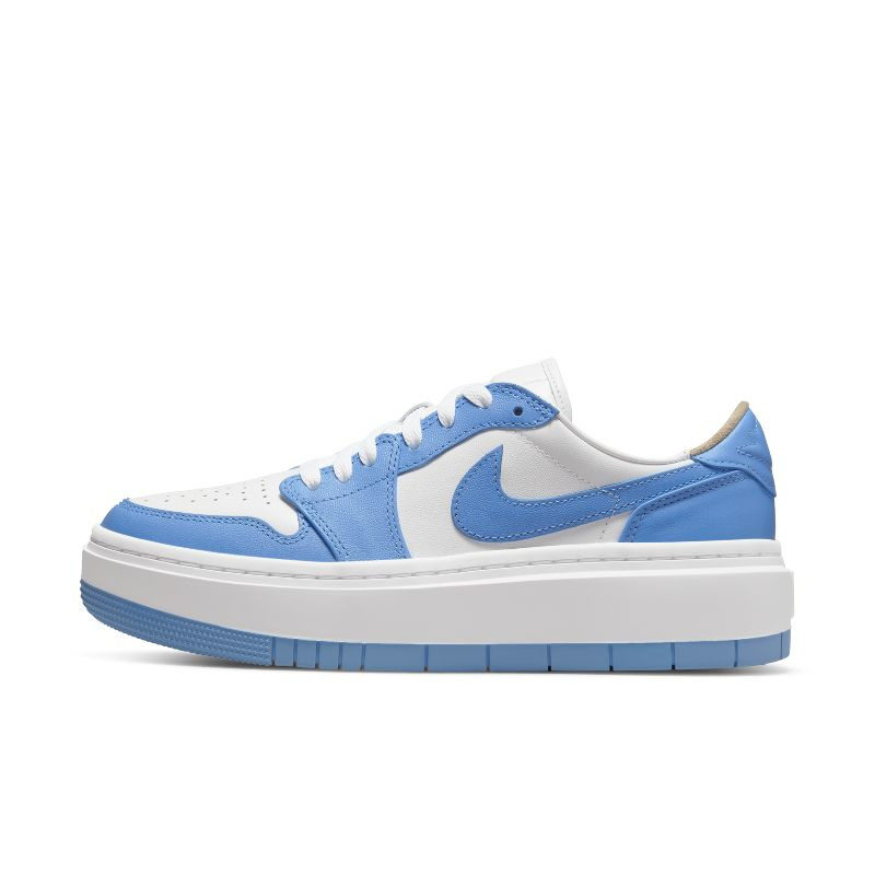 Air Jordan 1 Low AJ1厚低白蓝大学北卡蓝女低帮蓝球鞋DQ3698-141