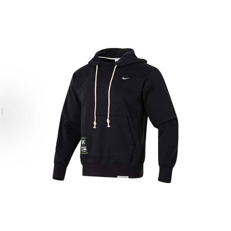 Nike 黑色 男子字母印花运动休闲跑步健身训练套头卫衣FV4027-010