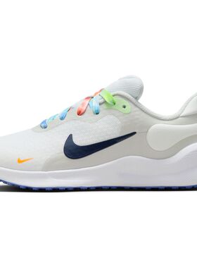 Nike Revolution 7 蓝白 GS 低帮 休闲运动跑步鞋FN4991-100