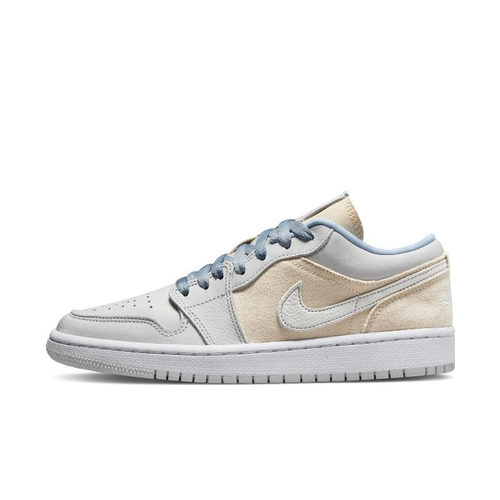 Air Jordan 1 Low AJ1 女子 帆布 灰蓝 低帮篮球鞋DQ4151-500