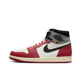 Jordan Air Jordan 1 白红灰 男女同款 高帮复古篮球鞋HV8563-600