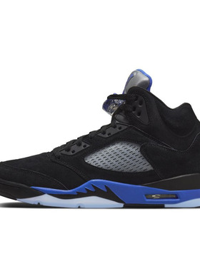 Air Jordan 5 AJ5 男 黑蓝 赛车蓝 高帮休闲篮球鞋CT4838-004