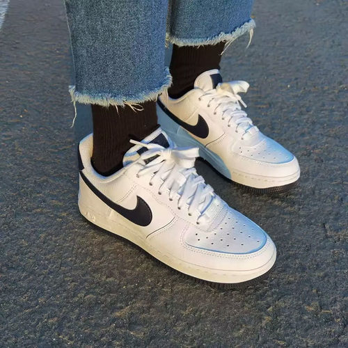 AF1空军一号黑曜石白蓝女板鞋