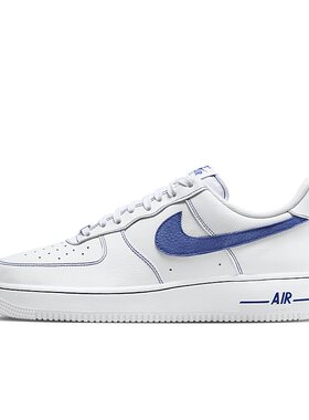 Nike Air Force 1 Low 白蓝色 男子 运动休闲低帮板鞋 HQ2037-100