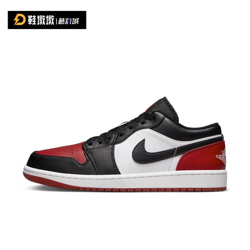 Air Jordan 1 Low AJ1 黑红脚趾 男款 低帮复古篮球鞋553558-161