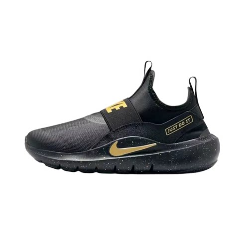 Nike黑色GS大童低帮跑步鞋