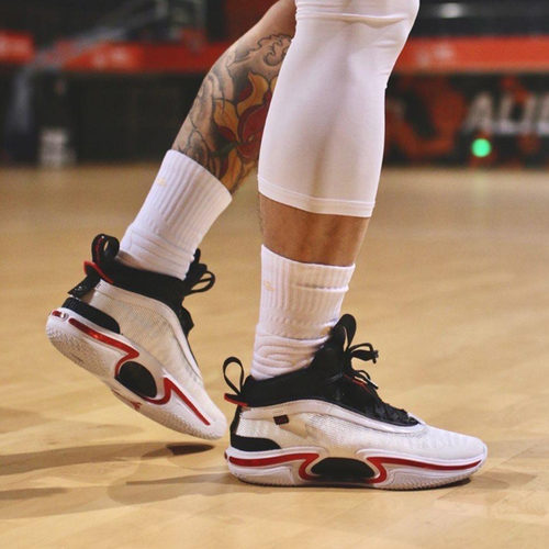 Air Jordan 36 AJ36白红 紫外线实战篮球鞋DA9054 DA9053-100-004