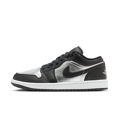AJ1黑银色女款低帮篮球鞋