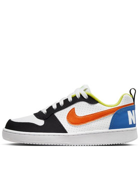Nike Court Borough Low GS白橙低帮休闲运动潮流板鞋 DV9113-181