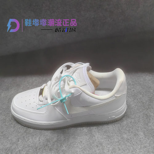 瑕疵处理Nike Air Force 1 Low AF1 白色 女款低帮板鞋FZ5531-111