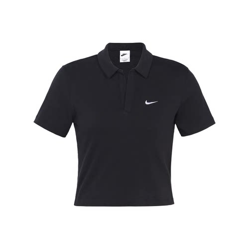 Nike女纯色短款POLO衫