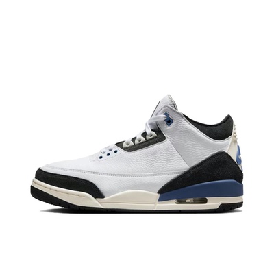 AJ3白蓝色男款中帮复古篮球鞋