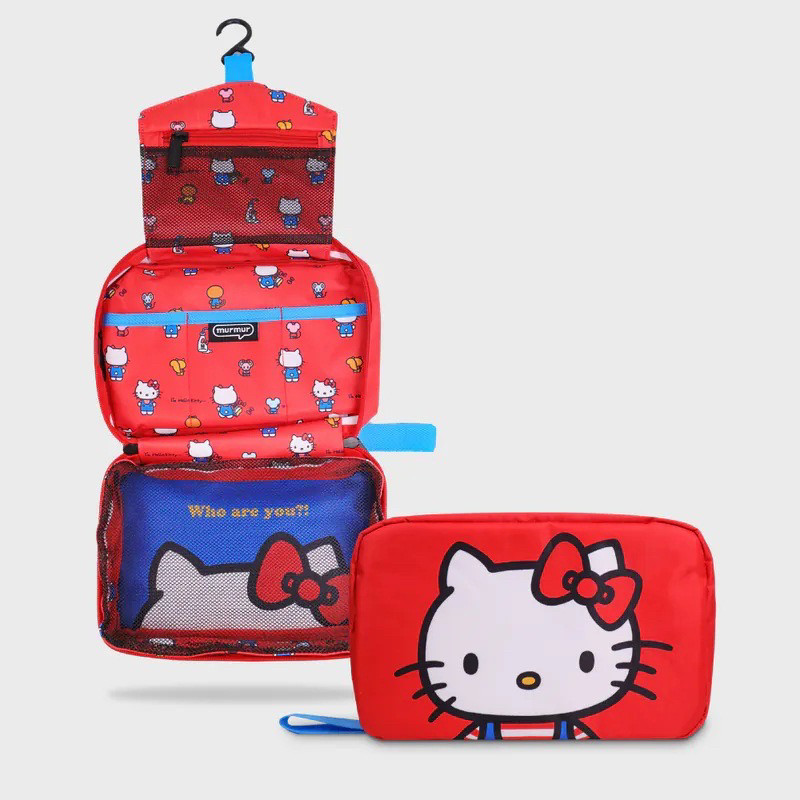 日系猫咪小熊折叠便携家用化妆包化妆包