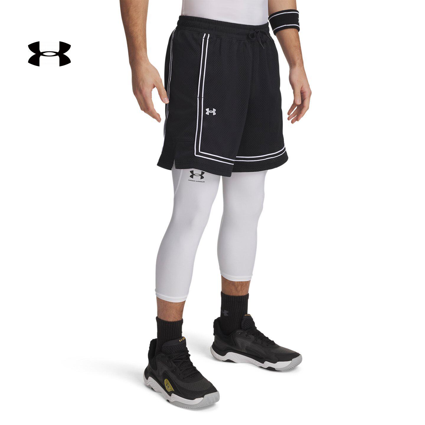 安德玛官方UA春夏Zone Pro男子网眼篮球训练短裤1387089