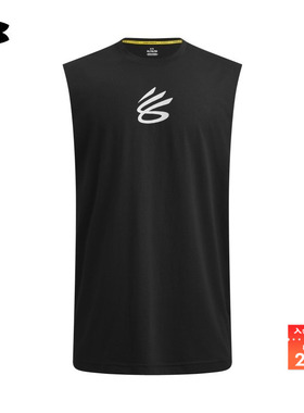 安德玛官方UA秋冬库里CURRY男子宽松篮球运动背心1390352