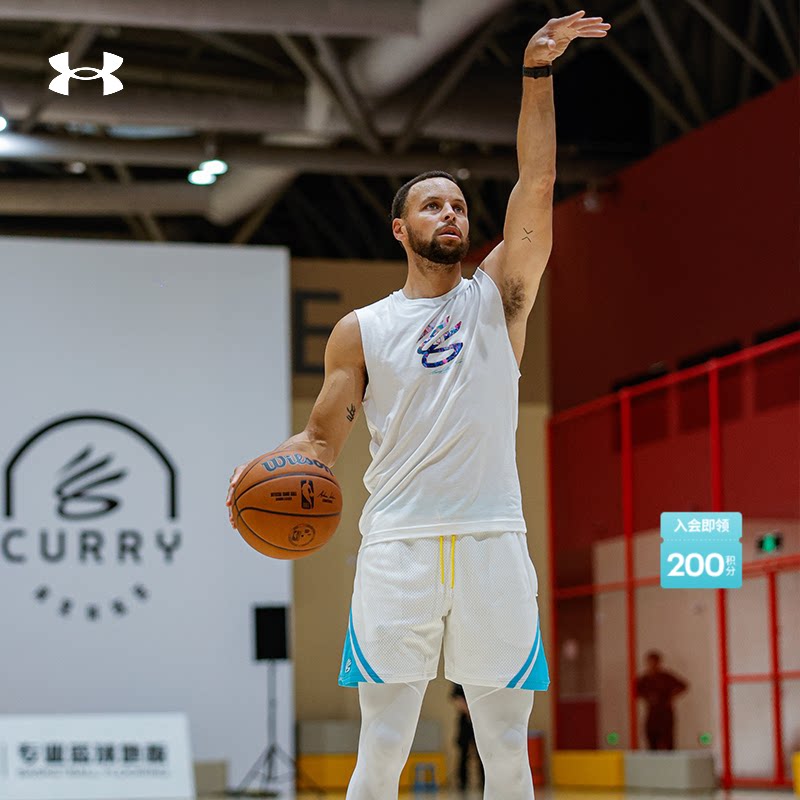 安德玛官方【库里同款】UA库里CURRY男子宽松篮球运动背心6012936