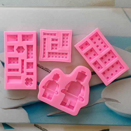 卡通机器人乐高积木模硅胶模具