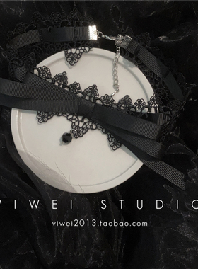 暗黑少女洛丽塔风锁骨链