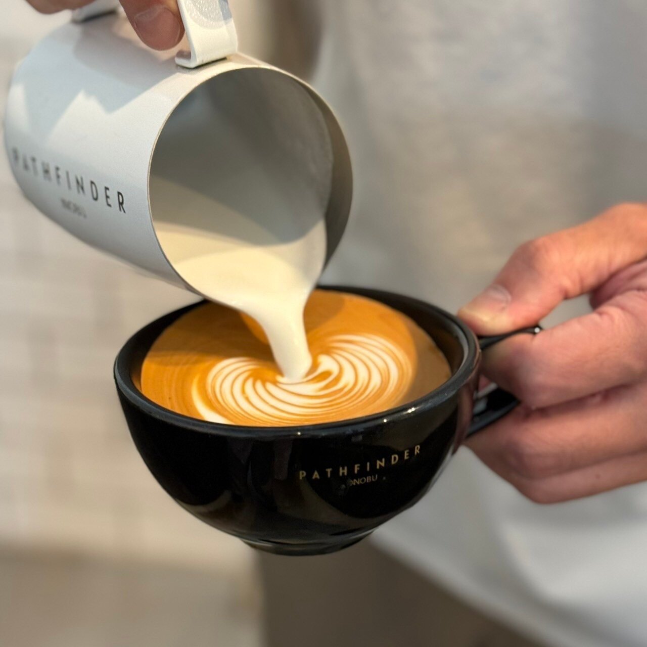 有田烧咖啡杯拿铁拉花手工制作