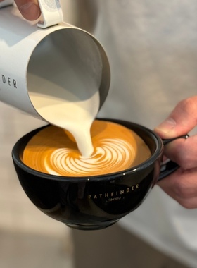 日本 有田烧 美浓烧 波佐见烧手工陶瓷咖啡拉花杯哑光彩色拿铁杯