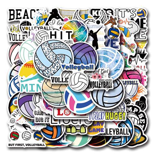 110张Volleyball排球卡通贴画